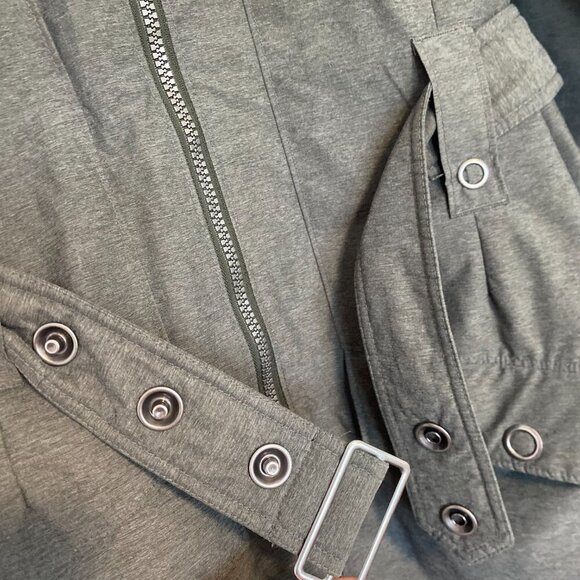 COLUMBIA Sleek Street Insulated Belted Trench Heather Grey Long Jacket Size XL - Picture 4 of 10